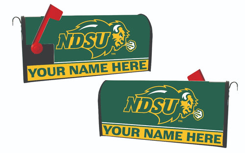 North Dakota State Bison NCAA Officially Licensed Mailbox Cover Customizable With Your Name