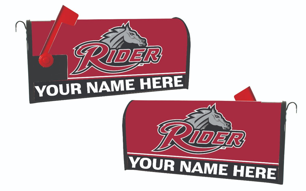 Rider University Broncs NCAA Officially Licensed Mailbox Cover Customizable With Your Name