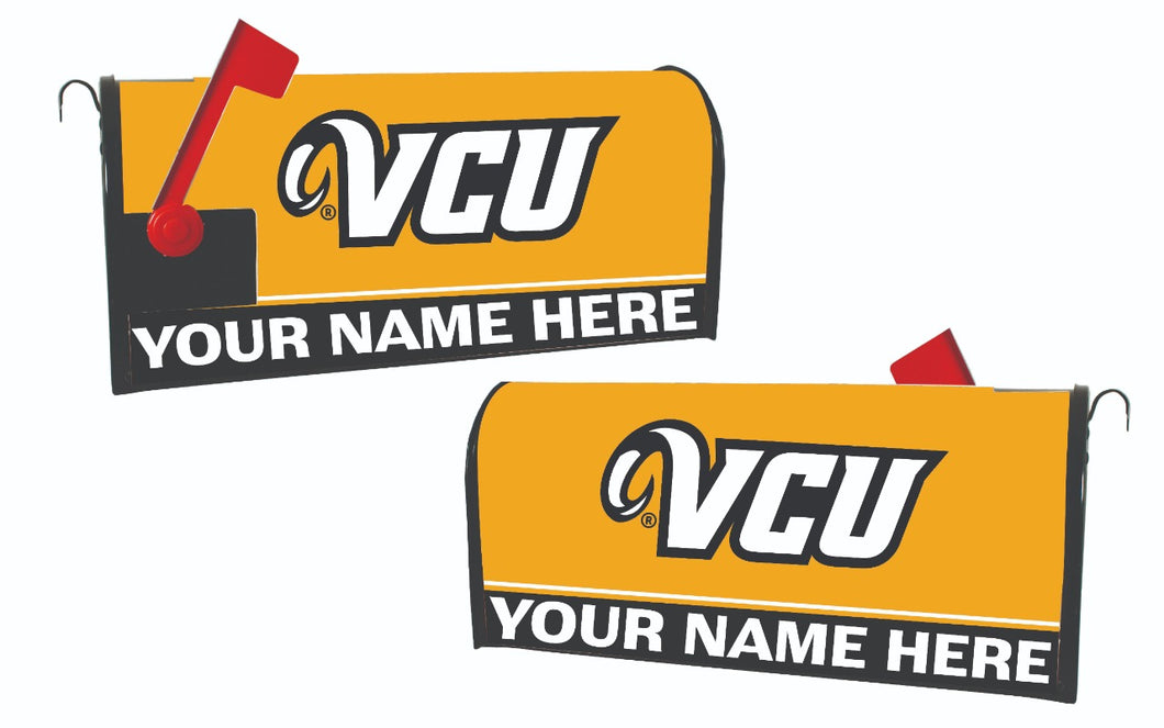 Virginia Commonwealth NCAA Officially Licensed Mailbox Cover Customizable With Your Name