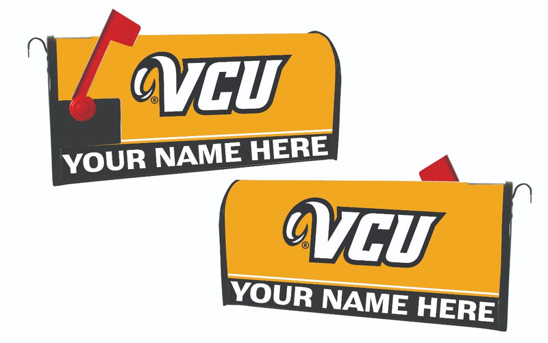 Virginia Commonwealth NCAA Officially Licensed Mailbox Cover Customizable With Your Name