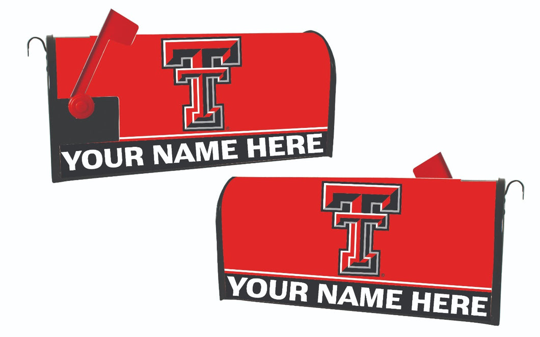 Texas Tech Red Raiders NCAA Officially Licensed Mailbox Cover Customizable With Your Name