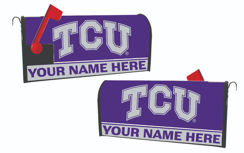 Texas Christian University NCAA Officially Licensed Mailbox Cover Customizable With Your Name