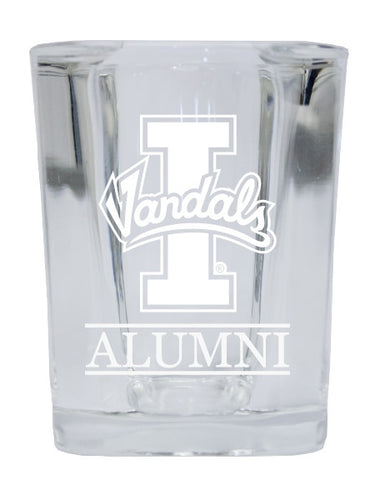 NCAA Idaho Vandals Alumni 2oz Laser Etched Square Shot Glass 
