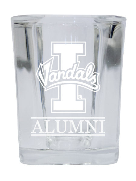 NCAA Idaho Vandals Alumni 2oz Laser Etched Square Shot Glass 