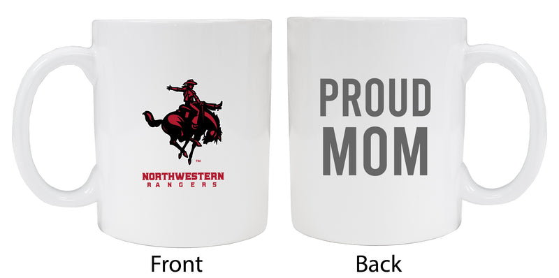 Northwestern Oklahoma State University Proud Mom Ceramic Coffee Mug - White (2 Pack)