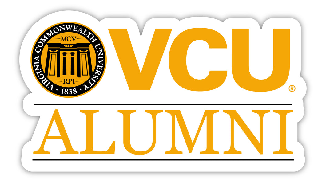 Virginia Commonwealth 4-Inch Alumni NCAA Vinyl Sticker - Durable School Spirit Decal