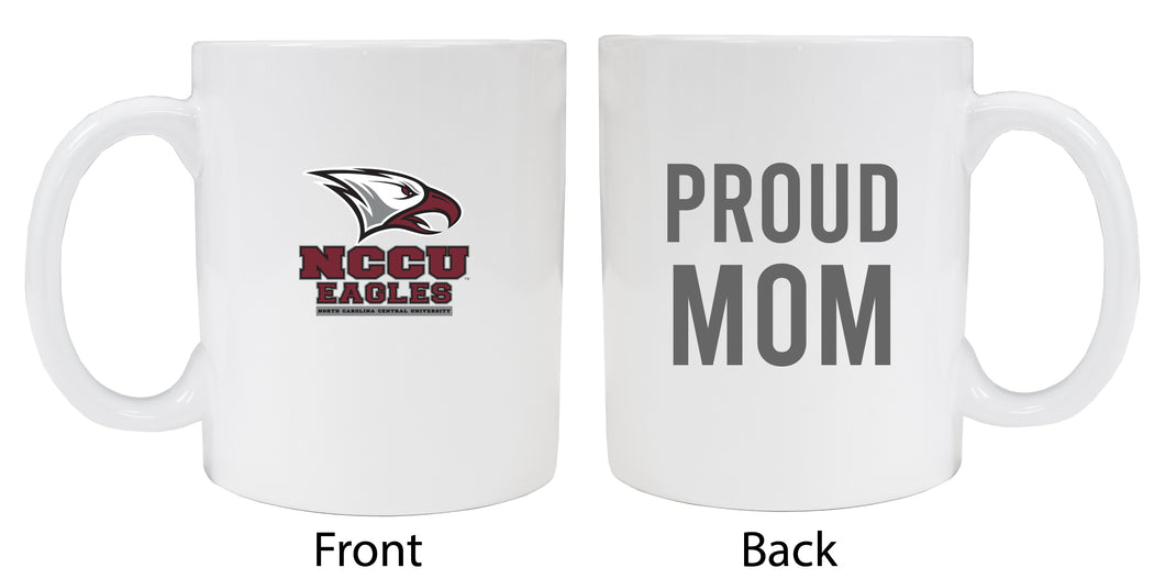 North Carolina Central Eagles Proud Mom Ceramic Coffee Mug - White