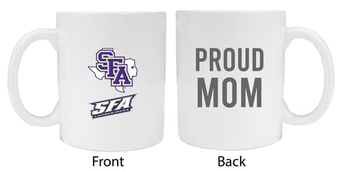 Stephen F. Austin State University Proud Mom Ceramic Coffee Mug - White (2 Pack)