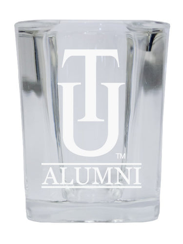 NCAA Tuskegee University Alumni 2oz Laser Etched Square Shot Glass 