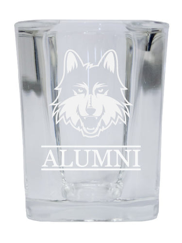NCAA Loyola University Ramblers Alumni 2oz Laser Etched Square Shot Glass 