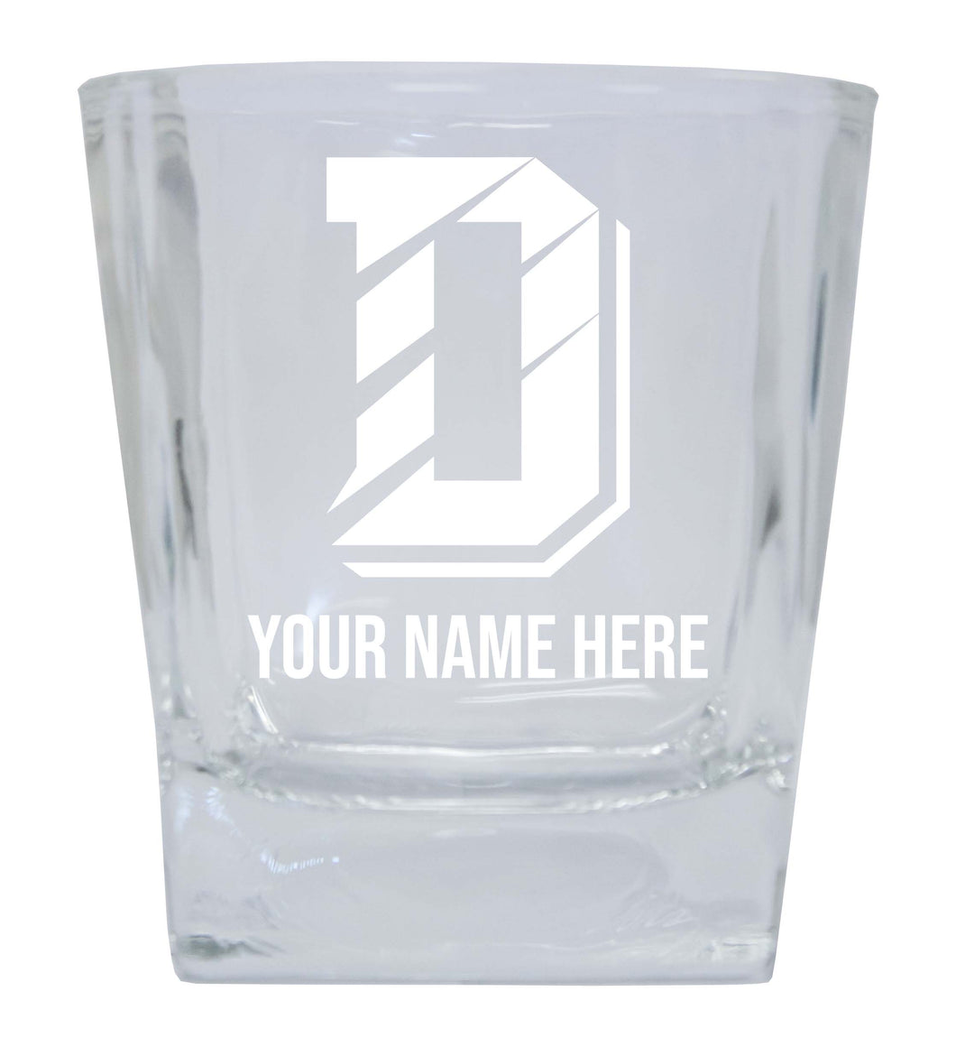 Davidson College NCAA Spirit Elegance - 5 ozPersonalized With Custom Name Etched Shooter Glass Tumbler 2-Pack
