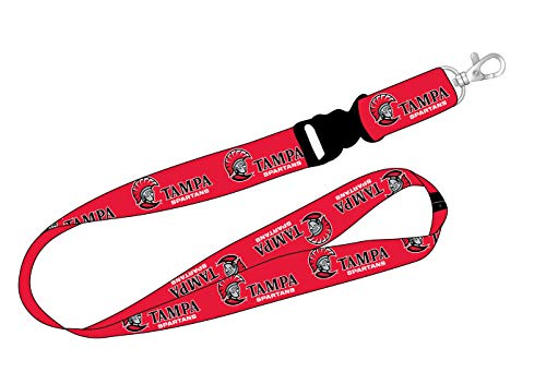 Ultimate Sports Fan Lanyard -  University of Tampa Spartans Spirit, Durable Polyester, Quick-Release Buckle & Heavy-Duty Clasp