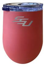 Load image into Gallery viewer, Savannah State University 12 oz Etched Insulated Wine Stainless Steel Tumbler - Choose Your Color
