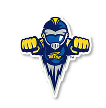 Load image into Gallery viewer, Toledo Rockets 2-Inch Mascot Logo NCAA Vinyl Decal Sticker for Fans, Students, and Alumni
