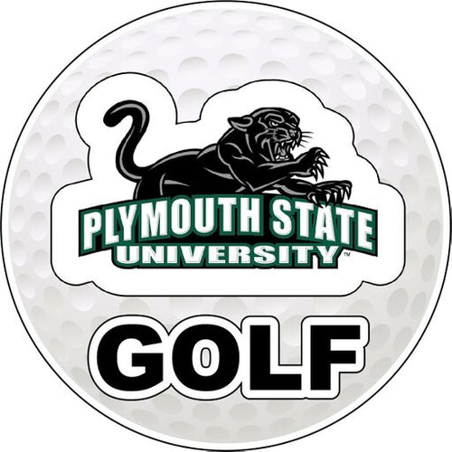 Plymouth State University 4-Inch Round Golf NCAA Fairway Fervor Vinyl Decal Sticker