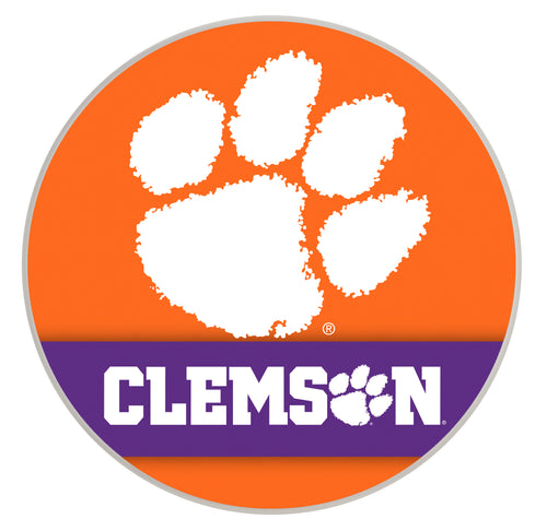 Clemson Tigers Officially Licensed Paper Coasters (4-Pack) - Vibrant, Furniture-Safe Design