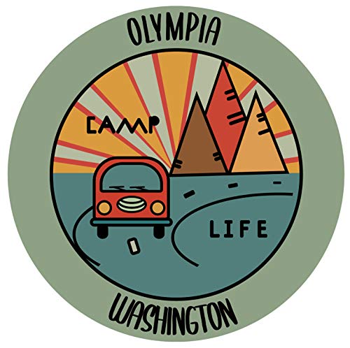 Olympia Washington Souvenir Decorative Stickers (Choose theme and size)