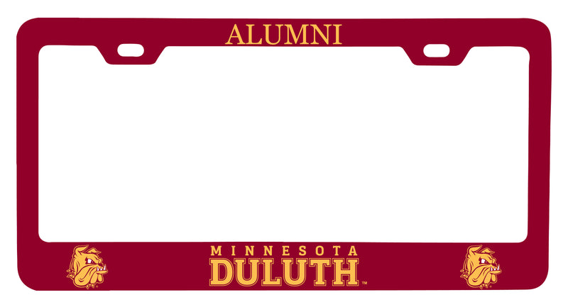 NCAA Minnesota Duluth Bulldogs Alumni License Plate Frame - Colorful Heavy Gauge Metal, Officially Licensed