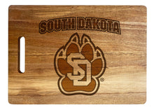 Load image into Gallery viewer, South Dakota Coyotes Classic Acacia Wood Cutting Board - Small Corner Logo
