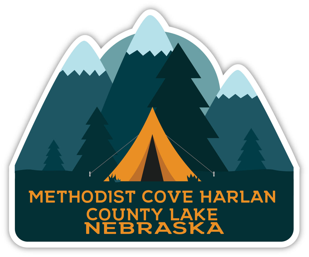 Methodist Cove Harlan County Lake Nebraska Souvenir Decorative Stickers (Choose theme and size)