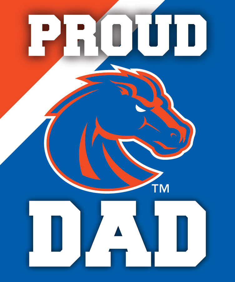 Boise State Broncos 5x6-Inch Proud Dad NCAA - Durable School Spirit Vinyl Decal Perfect Gift for Dad
