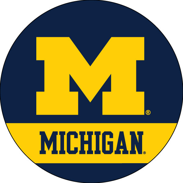 Michigan Wolverines Officially Licensed Paper Coasters (4-Pack) - Vibrant, Furniture-Safe Design