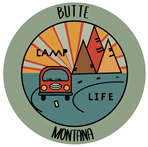 Butte Montana Souvenir Decorative Stickers (Choose theme and size)