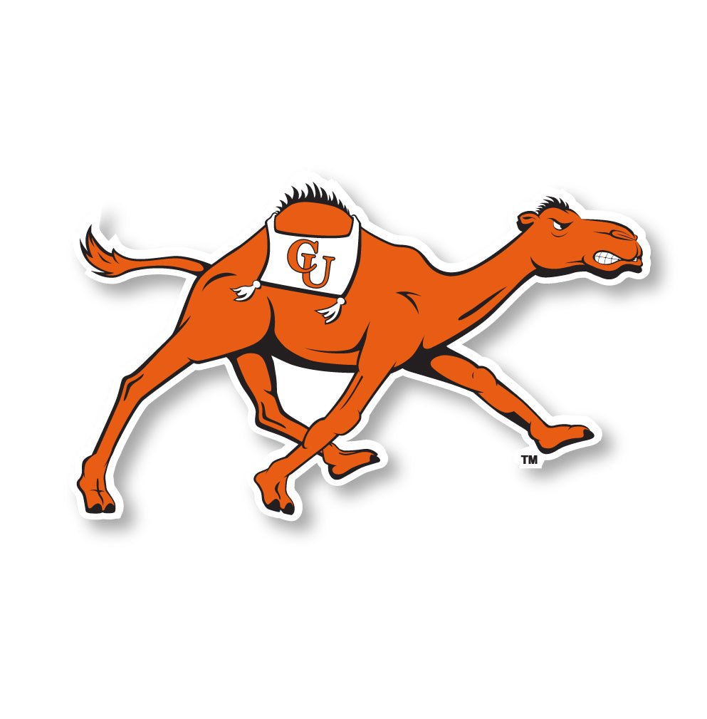 Campbell University Fighting Camels 2-Inch Mascot Logo NCAA Vinyl Decal Sticker for Fans, Students, and Alumni