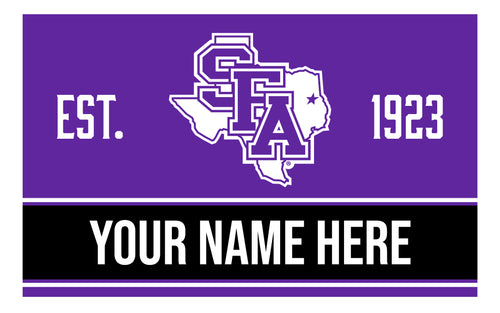 Personalized Customizable Stephen F. Austin State University Wood Sign with Frame Custom Name