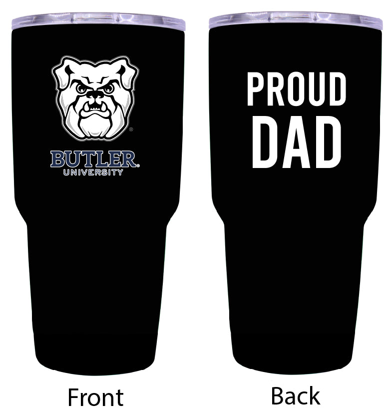 Butler Bulldogs Proud Dad 24 oz Insulated Stainless Steel Tumbler Black