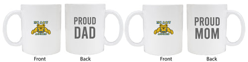 North Carolina A&T State Aggies Proud Mom And Dad White Ceramic Coffee Mug 2 pack (White)