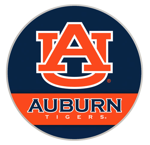 Auburn Tigers Officially Licensed Paper Coasters (4-Pack) - Vibrant, Furniture-Safe Design
