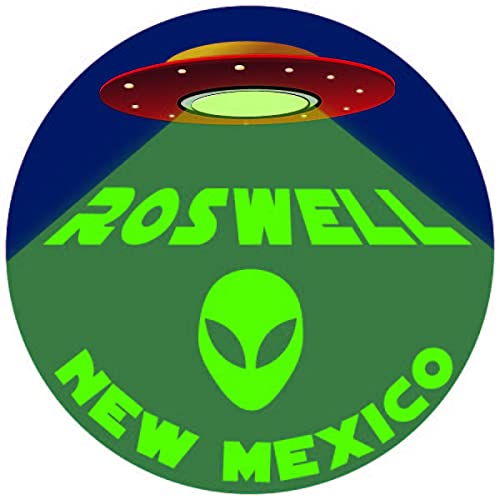 Roswell New Mexico UFO Alien I Believe Souvenir Paper Coasters 4 Pack
