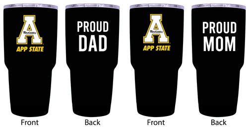 Appalachian State Proud Parent 24 oz Insulated Tumblers Set - Black, Mom & Dad Edition