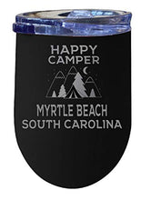 Load image into Gallery viewer, Myrtle Beach South Carolina Souvenir 12 oz Laser Etched Insulated Wine Stainless Steel Tumbler
