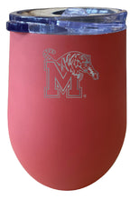 Load image into Gallery viewer, Memphis Tigers 12 oz Etched Insulated Wine Stainless Steel Tumbler - Choose Your Color
