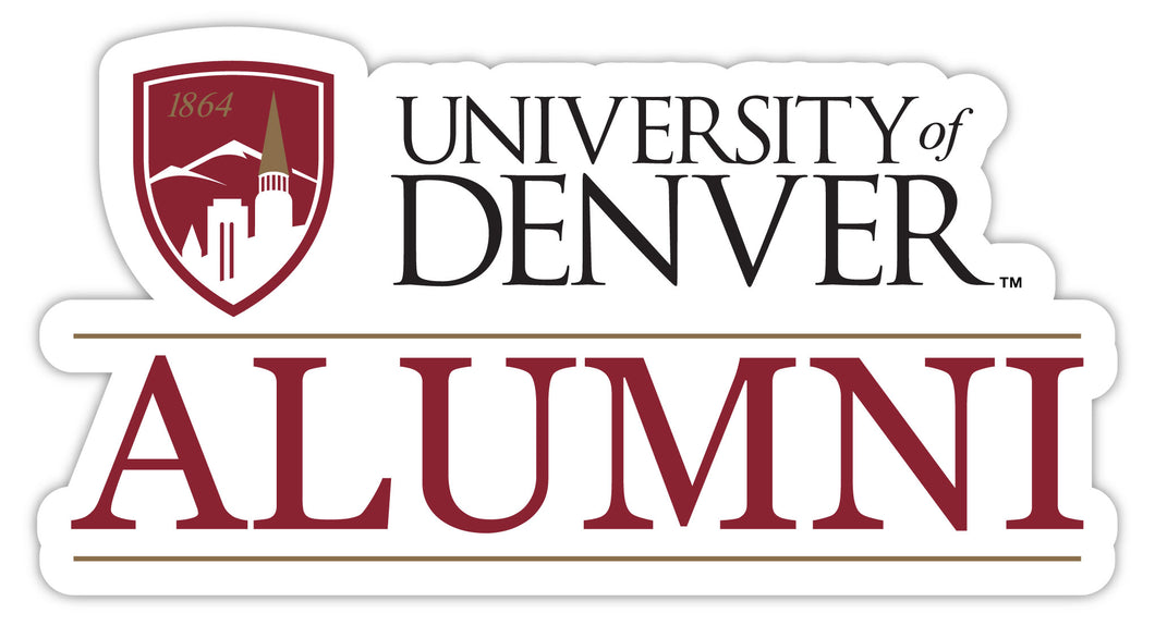 University of Denver Pioneers 4-Inch Alumni NCAA Vinyl Sticker - Durable School Spirit Decal