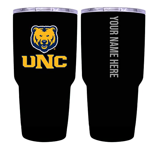 Custom Northern Colorado Bears Black Insulated Tumbler - 24oz Engraved Stainless Steel Travel Mug