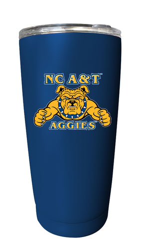 North Carolina A&T State Aggies NCAA Insulated Tumbler - 16oz Stainless Steel Travel Mug Choose Your Color