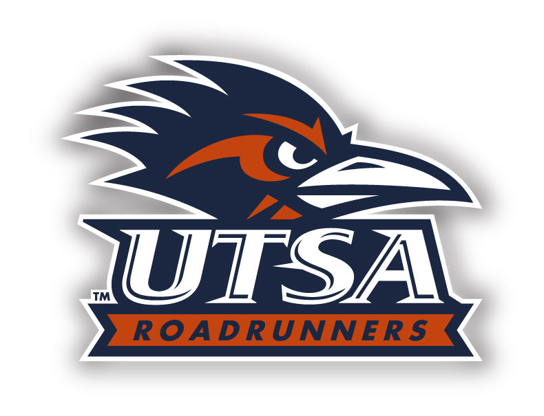 UTSA Road Runners 2-Inch Mascot Logo NCAA Vinyl Decal Sticker for Fans, Students, and Alumni