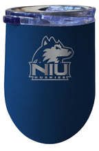 Load image into Gallery viewer, Northern Illinois Huskies 12 oz Etched Insulated Wine Stainless Steel Tumbler - Northern Illinois Huskies
