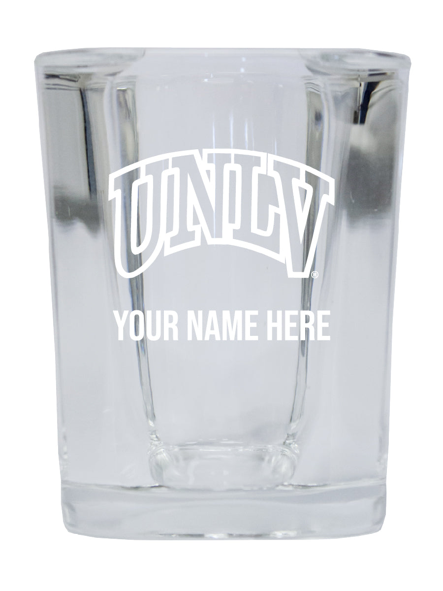 NCAA UNLV Rebels Personalized 2oz Stemless Shot Glass - Custom Laser Etched 4-Pack