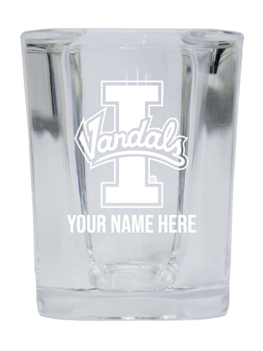 NCAA Idaho Vandals Personalized 2oz Stemless Shot Glass - Custom Laser Etched 4-Pack