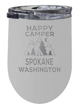 Load image into Gallery viewer, Spokane Washington Souvenir 12 oz Laser Etched Insulated Wine Stainless Steel Tumbler
