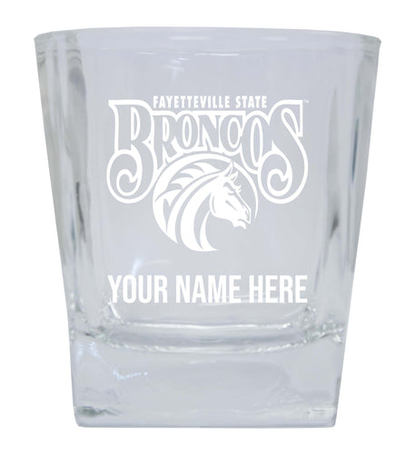 Fayetteville State University  Personalized NCAA Spirit Elegance 10oz Etched Glass Tumbler