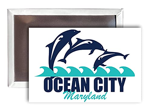 Ocean City Maryland Souvenir 2x3-Inch Fridge Magnet Dolphin Design