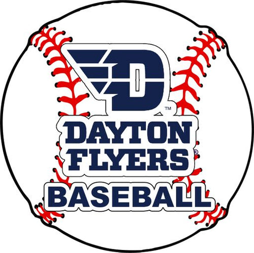 Dayton Flyers 4-Inch Round Baseball NCAA Passion Vinyl Decal Sticker