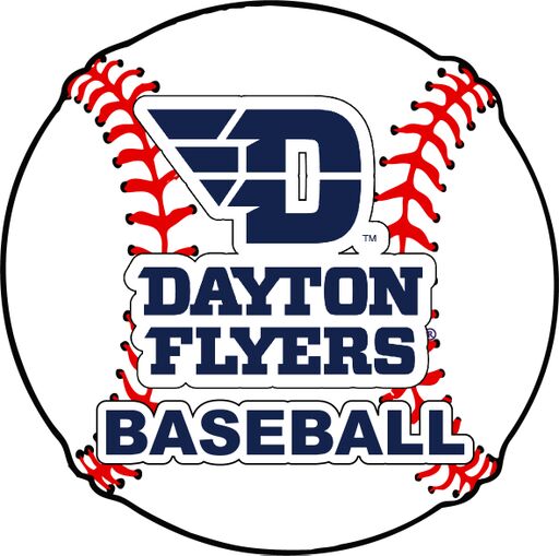 Dayton Flyers 4-Inch Round Baseball NCAA Passion Vinyl Decal Sticker