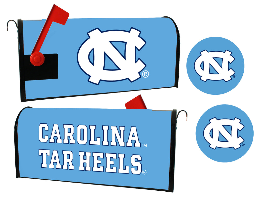 UNC Tar Heels NCAA Officially Licensed Mailbox Cover & Sticker Set