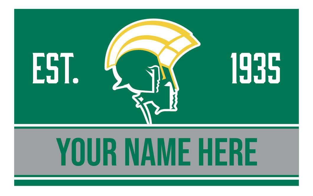 Personalized Customizable Norfolk State University Wood Sign with Frame Custom Name